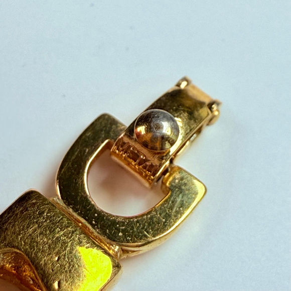 Christian Dior Grosse Gripoix Cabochon Rhinestone Haute Couture MCM Bracelet - Picture 7 of 8